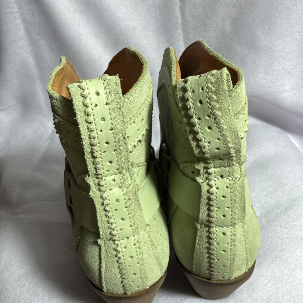 Dingo Ladies Gummy Bear Mint Green Harness Western Booties Pointed Toe NEW Sz 7 - Picture 8 of 9